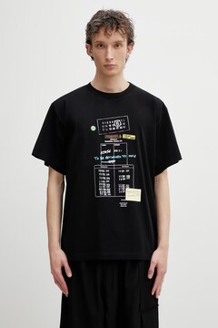 MM6 Maison Margiela t-shirt cotton Men's black SH0GC0070.M20170 at