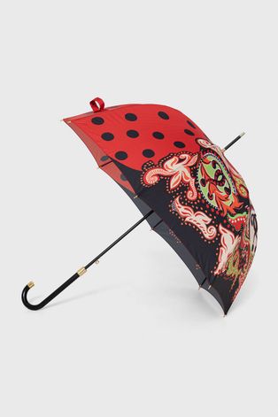 Чадър Moschino в червено