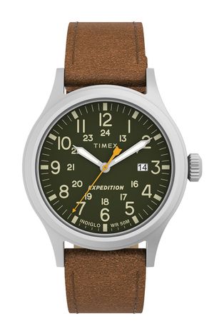 Ρολόι Timex ανδρικό, χρώμα: ασημί