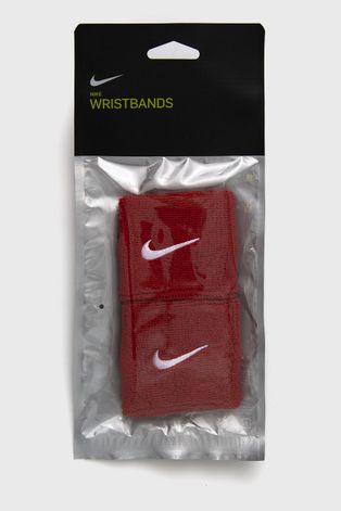 Pásek na zápěstí Nike červená barva