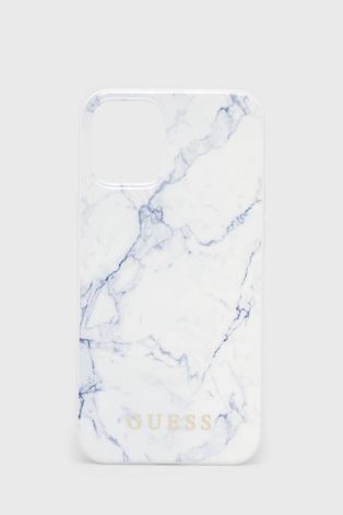 Puzdro na mobil Guess iPhone 12 Mini biela farba