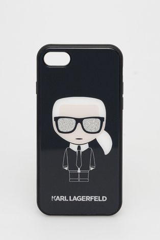 Puzdro na mobil Karl Lagerfeld čierna farba