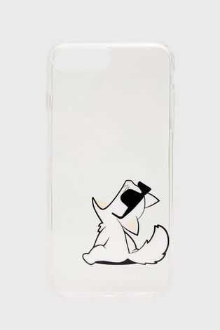 Puzdro na mobil Karl Lagerfeld iPhone 7/8/SE priehľadná farba