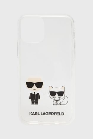 Puzdro na mobil Karl Lagerfeld priehľadná farba