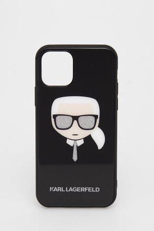 Puzdro na mobil Karl Lagerfeld iPhone 11 Pro čierna farba