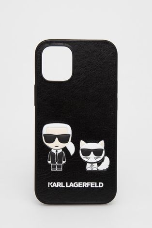 Puzdro na mobil Karl Lagerfeld iPhone 12 Mini čierna farba