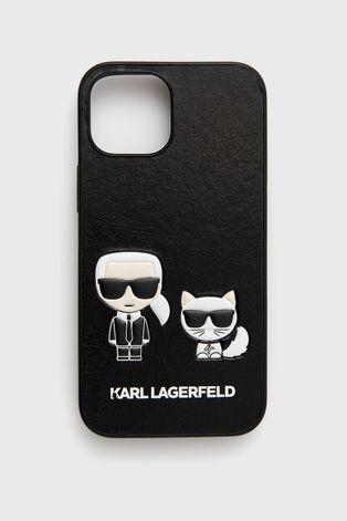 Obal na telefon Karl Lagerfeld černá barva iPhone 13 Mini