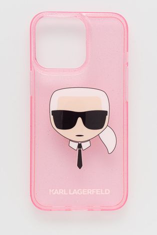Karl Lagerfeld Etui na telefon iPhone 13 Pro kolor różowy