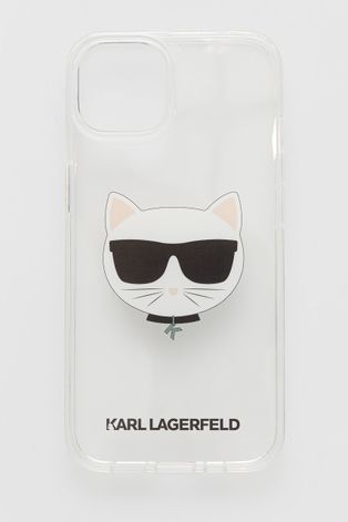 Obal na telefon Karl Lagerfeld pruhledná barva iPhone 13