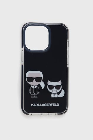 Θήκη κινητού Karl Lagerfeld χρώμα: μαύρο
