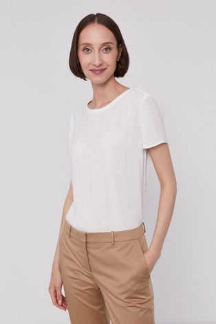 Boss T-shirt damski kolor biały