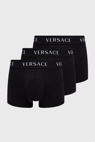 Боксери Versace (3-pack) чоловічі колір чорний