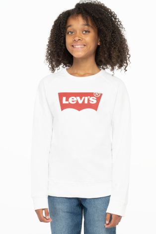 Παιδική μπλούζα Levi's χρώμα: άσπρο