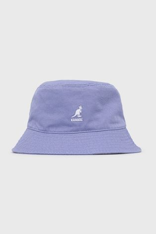 Бавовняний капелюх Kangol колір фіолетовий з бавовни