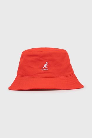 Бавовняний капелюх Kangol колір червоний з бавовни