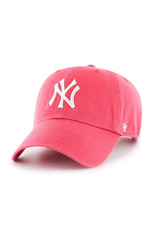Καπέλο 47brand New York Yankees χρώμα: ροζ