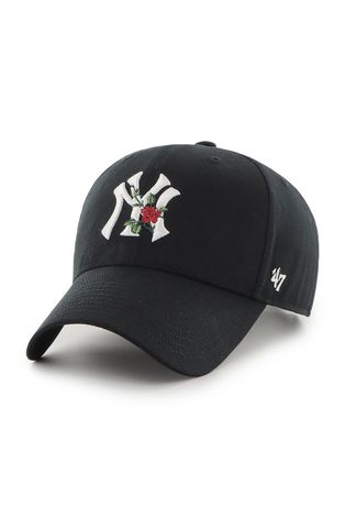 Καπέλο 47brand New York Yankees χρώμα: μαύρο