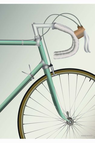Vissevasse Αφίσα Racing Bicycle 30x40 cm