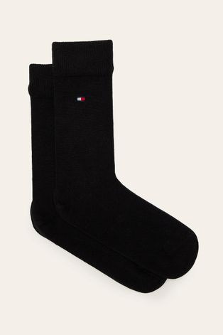 Dětské ponožky Tommy Hilfiger černá barva