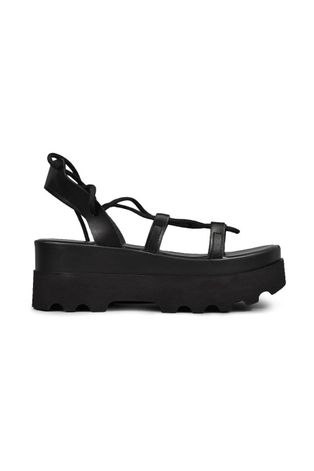 Sandale Altercore Sue za žene, boja: crna, s platformom