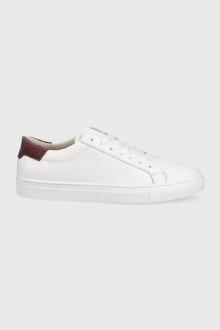Шкіряні черевики Jack & Jones чоловічі колір білий