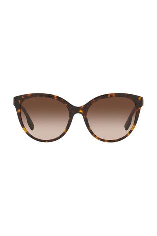 Γυαλιά ηλίου Burberry γυναικεία, χρώμα: καφέ