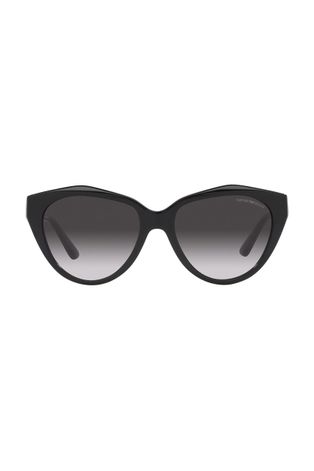 Slnečné okuliare Emporio Armani dámske, čierna farba