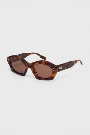 Солнцезащитные очки MCQ женские цвет коричневый