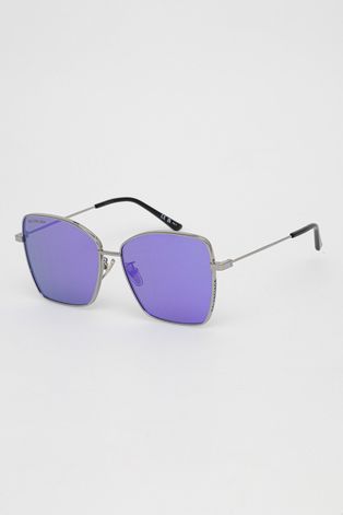 Сонцезахисні окуляри Balenciaga жіночі колір срібний