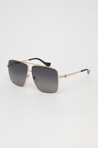 Сонцезахисні окуляри Gucci жіночі колір золотий