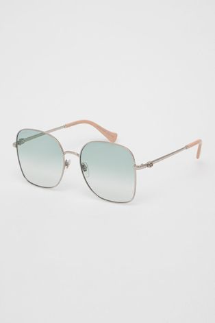 Сонцезахисні окуляри Gucci жіночі колір срібний