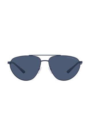 Emporio Armani okulary przeciwsłoneczne męskie kolor granatowy