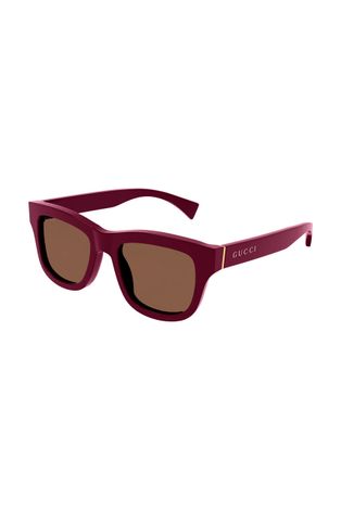 Сонцезахисні окуляри Gucci чоловічі колір бордовий