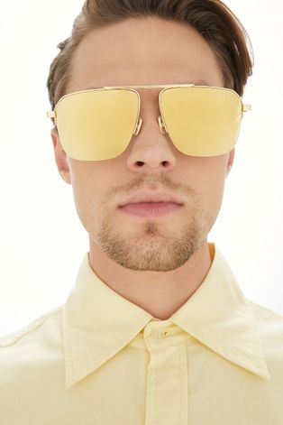 Слънчеви очила Bottega Veneta в златисто