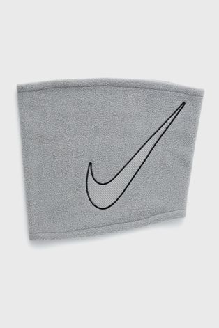 Кръгъл шал Nike в сиво с изчистен дизайн