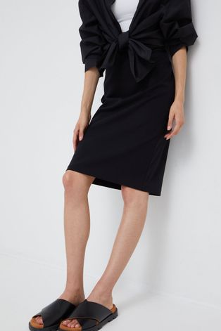 Emporio Armani spódnica kolor czarny mini ołówkowa