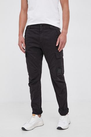 Панталон C.P. Company мъжки в черно с кройка тип карго