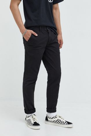 Only & Sons spodnie męskie kolor czarny dopasowane
