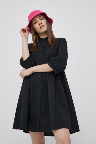Vero Moda rochie culoarea negru, mini, oversize