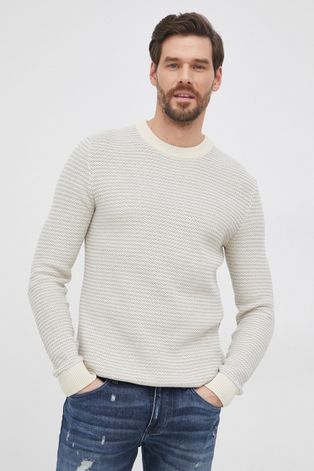Selected Homme Sweter męski kolor beżowy