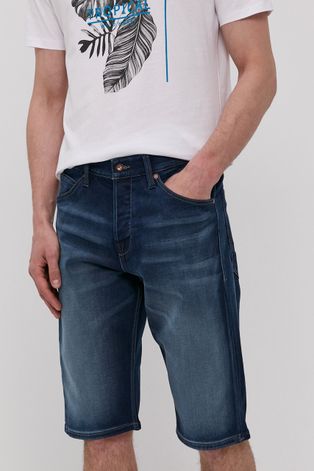 Jack & Jones Szorty jeansowe męskie kolor granatowy