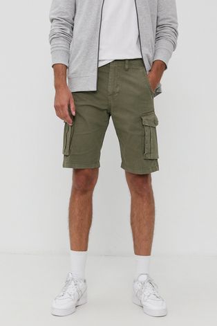 Kratke hlače Jack & Jones za muškarce, boja: zelena