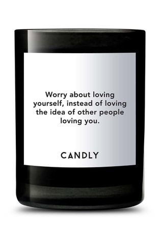Candly Ароматна соева свещ Worry about loving yourself. 250 g