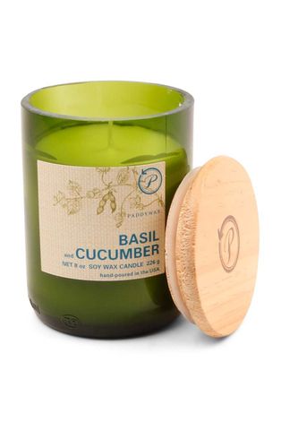 Paddywax Αρωματικό κερί σόγιας Basil & Cucumber 226g