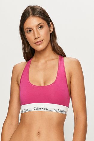 Бюстгальтер Calvin Klein Underwear цвет розовый гладкий