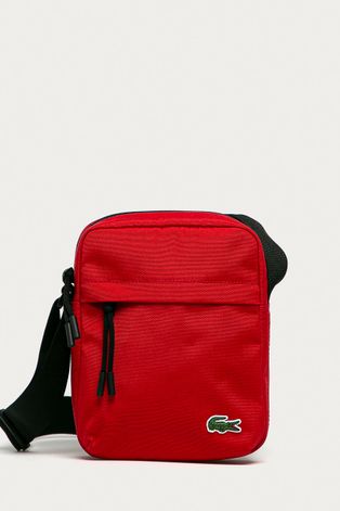 Τσάντα Lacoste χρώμα: κόκκινο