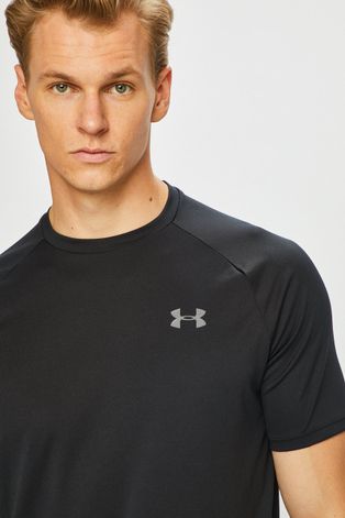 Majica kratkih rukava Tech SS Tee 2.0 Under Armour za muškarce, boja: crna