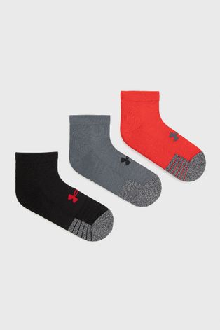 Ponožky Under Armour (3-pack) pánské, červená barva