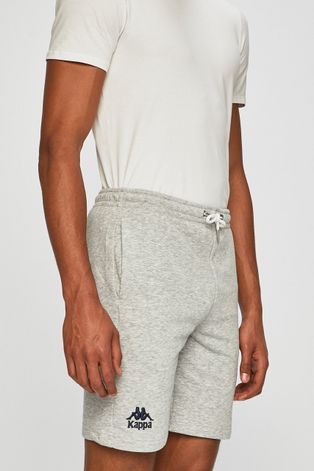 Kratke hlače Kappa za muškarce, boja: siva
