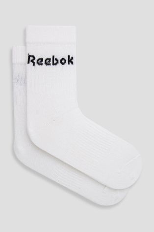 Шкарпетки Reebok (3-pack) колір білий
